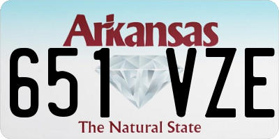 AR license plate 651VZE