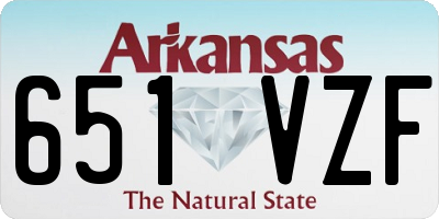 AR license plate 651VZF