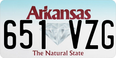 AR license plate 651VZG