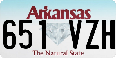 AR license plate 651VZH