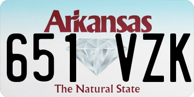 AR license plate 651VZK