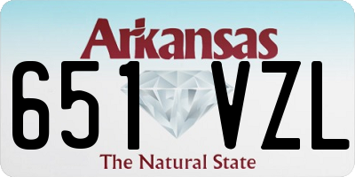 AR license plate 651VZL