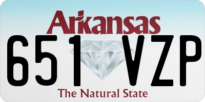 AR license plate 651VZP