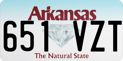 AR license plate 651VZT