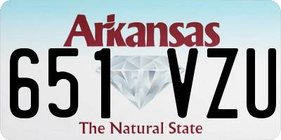 AR license plate 651VZU