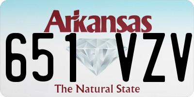 AR license plate 651VZV