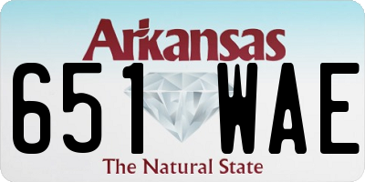 AR license plate 651WAE