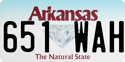 AR license plate 651WAH