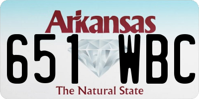 AR license plate 651WBC