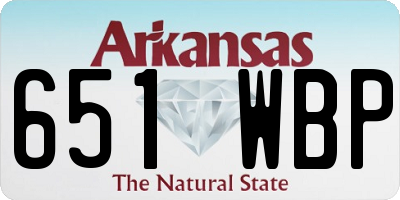 AR license plate 651WBP