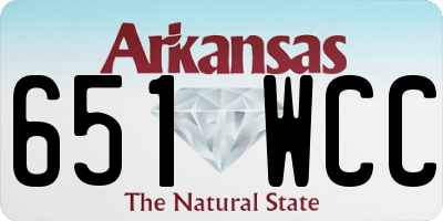 AR license plate 651WCC