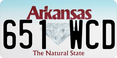 AR license plate 651WCD