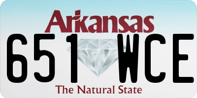 AR license plate 651WCE