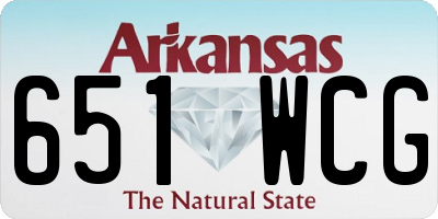AR license plate 651WCG