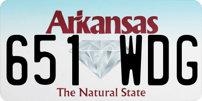AR license plate 651WDG