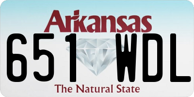 AR license plate 651WDL