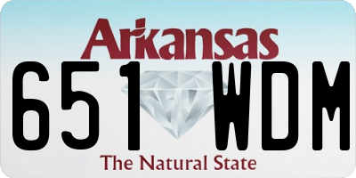 AR license plate 651WDM