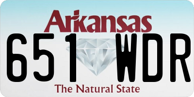 AR license plate 651WDR