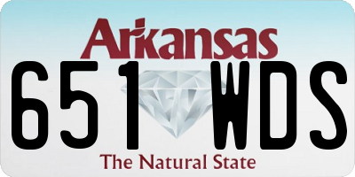 AR license plate 651WDS