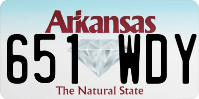 AR license plate 651WDY