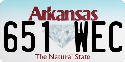 AR license plate 651WEC