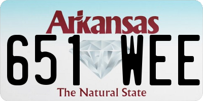 AR license plate 651WEE