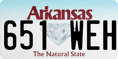AR license plate 651WEH