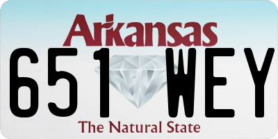 AR license plate 651WEY