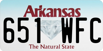 AR license plate 651WFC