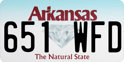 AR license plate 651WFD
