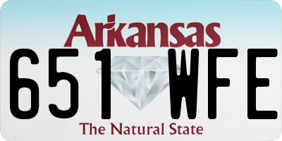 AR license plate 651WFE