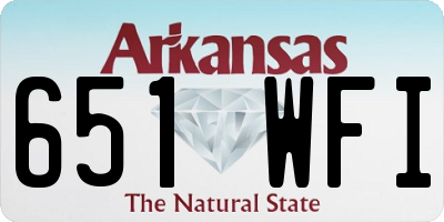 AR license plate 651WFI