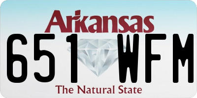 AR license plate 651WFM