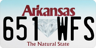 AR license plate 651WFS