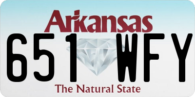 AR license plate 651WFY
