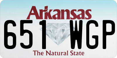 AR license plate 651WGP