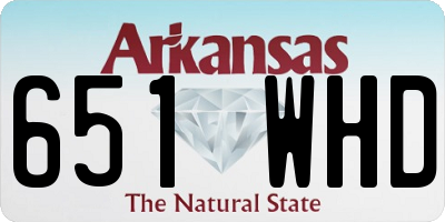 AR license plate 651WHD