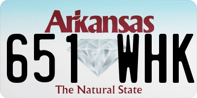 AR license plate 651WHK