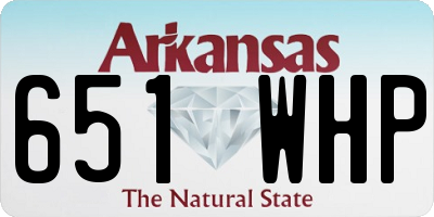 AR license plate 651WHP