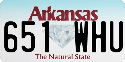 AR license plate 651WHU
