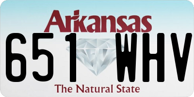 AR license plate 651WHV