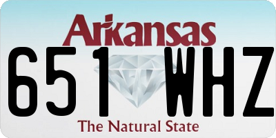 AR license plate 651WHZ