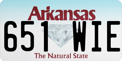 AR license plate 651WIE