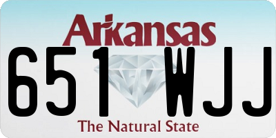 AR license plate 651WJJ