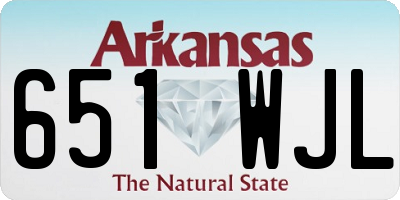 AR license plate 651WJL