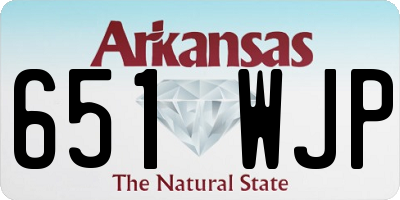 AR license plate 651WJP