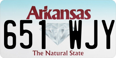AR license plate 651WJY