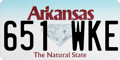 AR license plate 651WKE