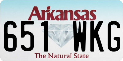 AR license plate 651WKG