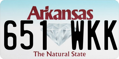 AR license plate 651WKK
